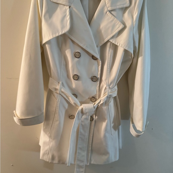 Metaphor Cream Double-Breasted Trench Coat - Picture 1 of 3